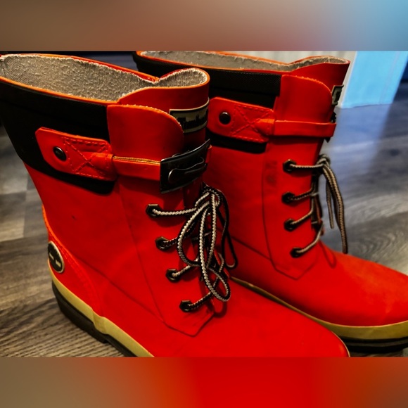 Timberland women’s ' Orange Waterproof Boots size 8 fall winter durable bright - Picture 14 of 14